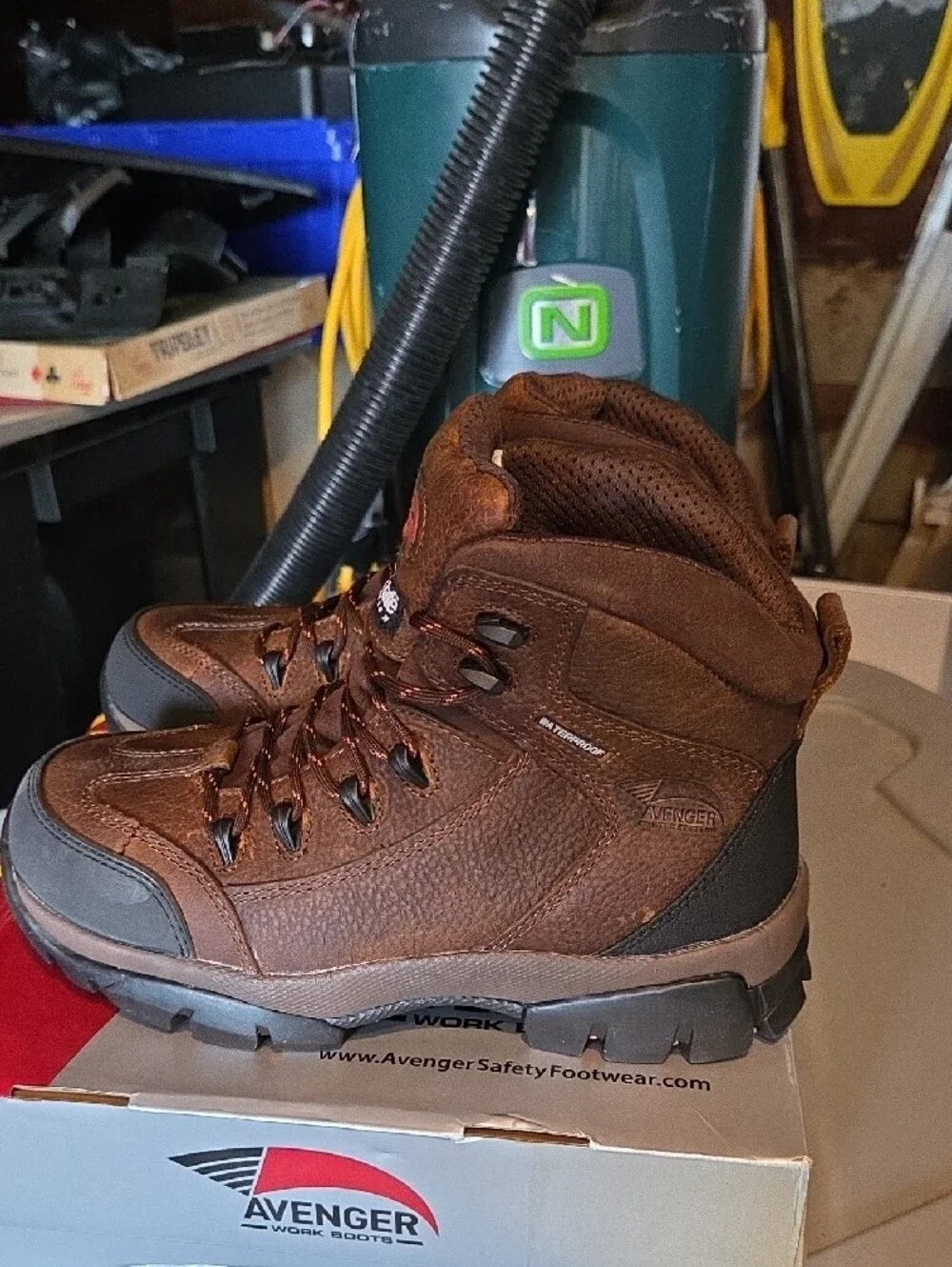Avenger Brown Men’s Waterproof Leather Work Boots